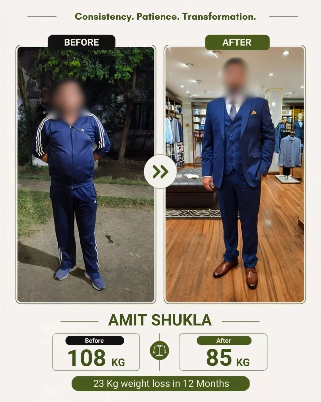 Client progress example three
