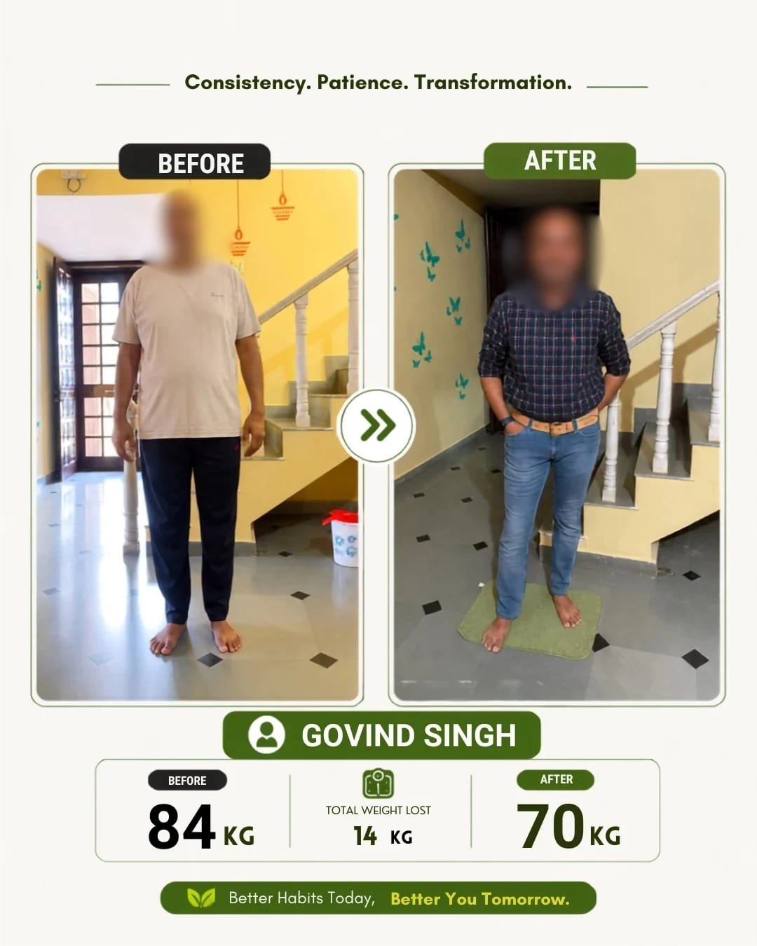 Client progress example five
